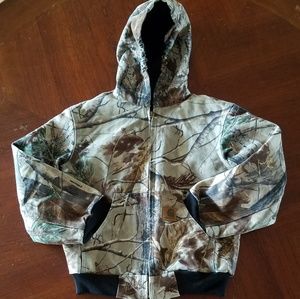 Kids Carhartt Camo Jacket Size M 8